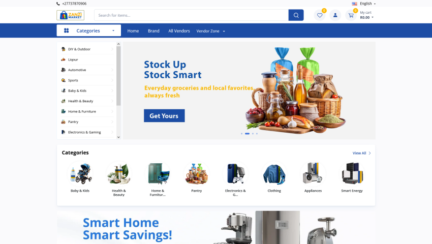 Zanzi Market: Multivendor Ecommerce Platform